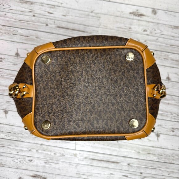 Michael Kors MK 'Alanis' Tote Purse | Brown | Medium - Picture 4 of 8